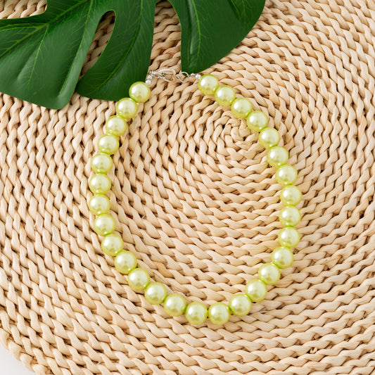 Girls’ Multicolor Faux Pearl Fashion Necklace