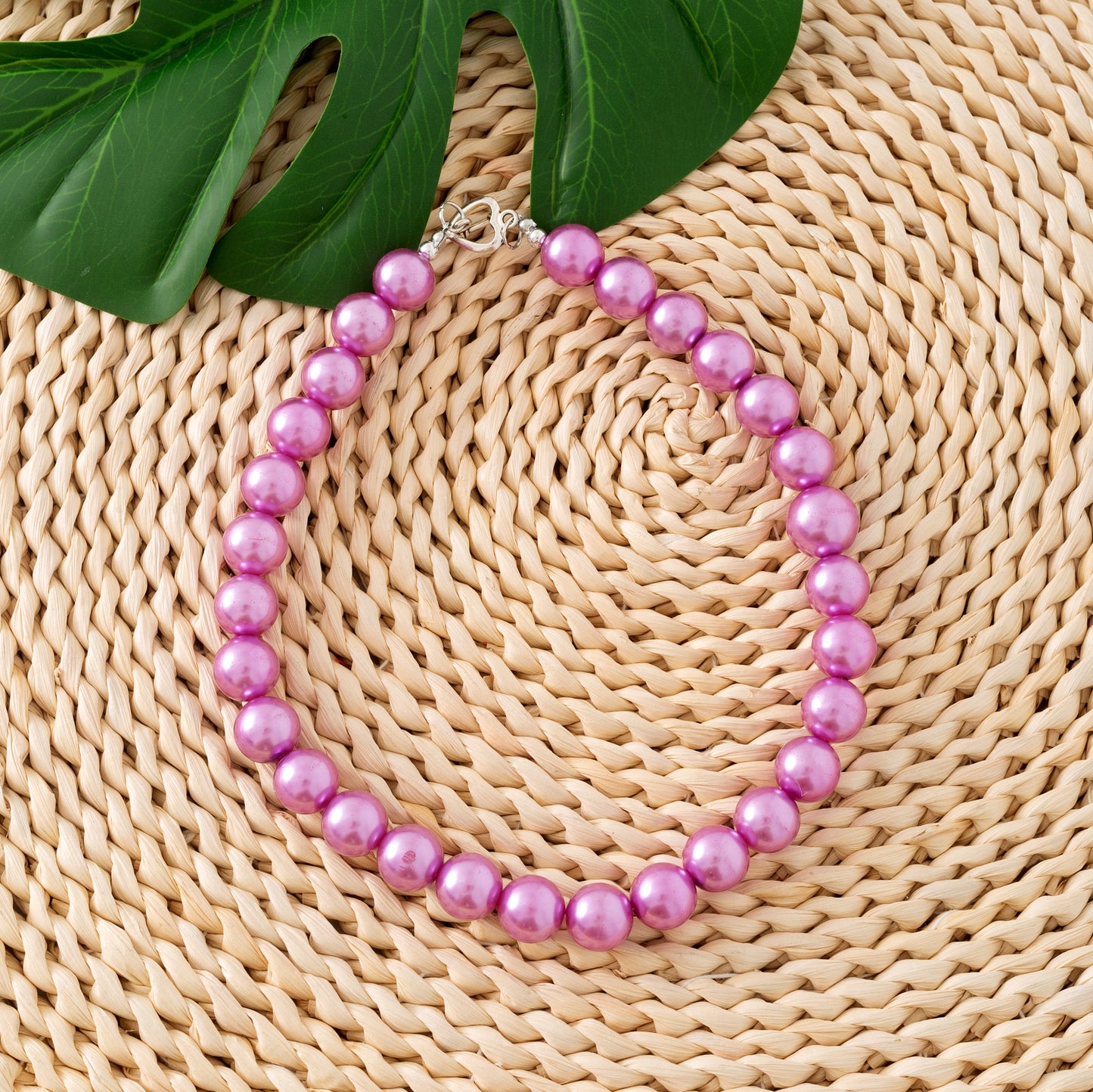 Girls’ Multicolor Faux Pearl Fashion Necklace