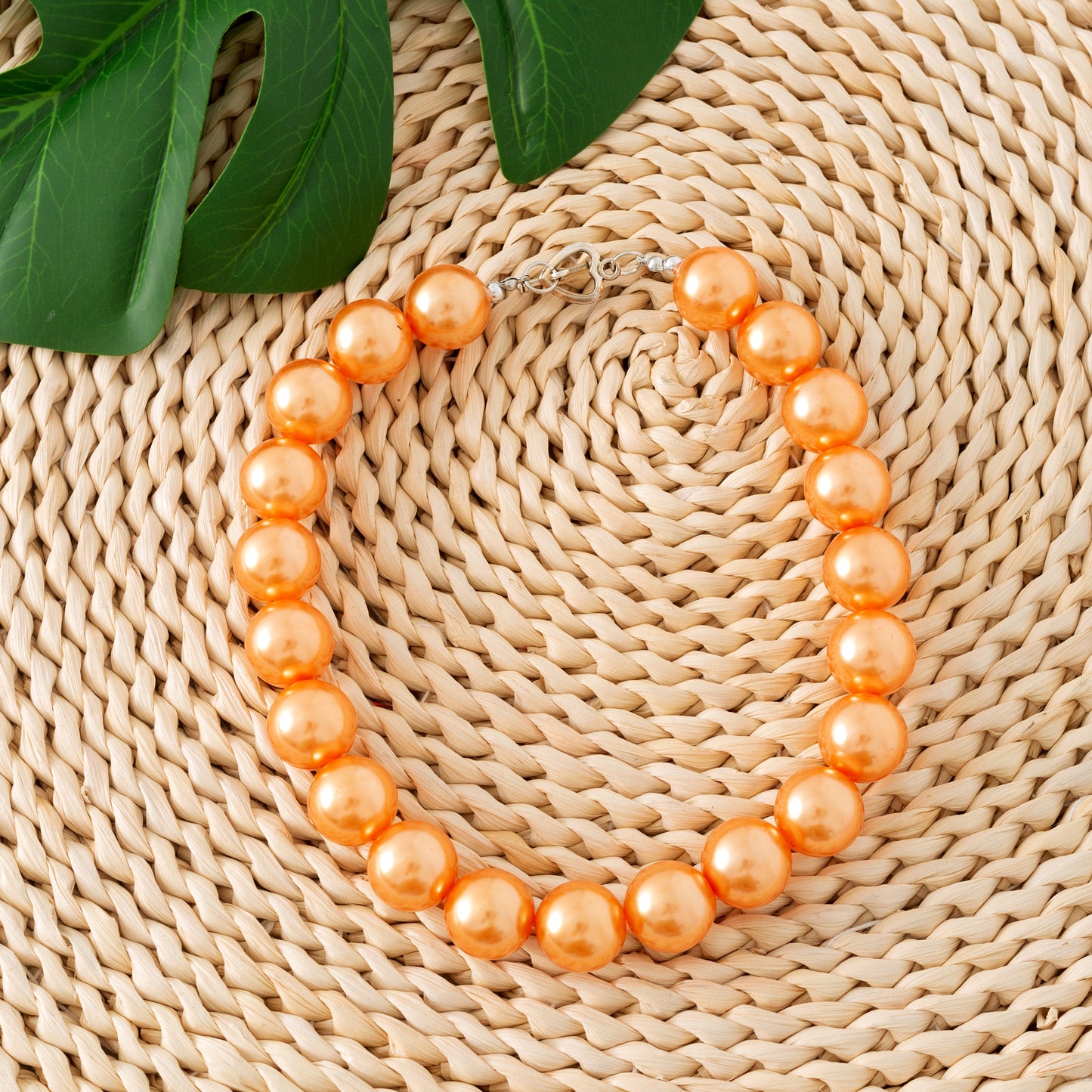 Colorful Faux Pearl Necklace for Girls