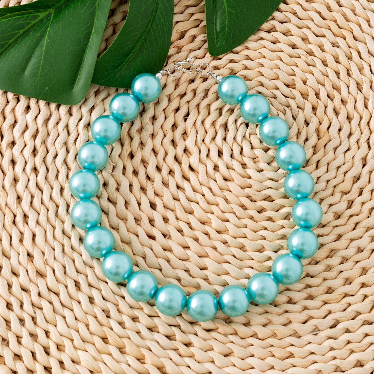 Colorful Faux Pearl Necklace for Girls