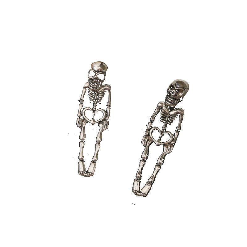 Spooky Halloween Creepy Skull Spider Pumpkin Ghost Cat Dangle Earrings
