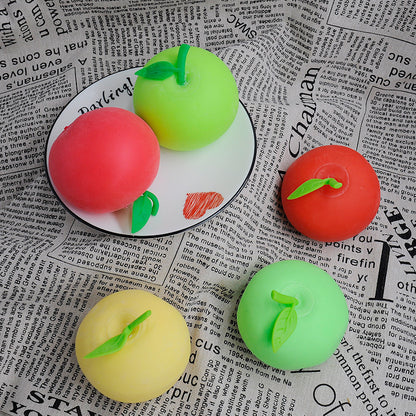 Simulation Apple Squishy Toy Slow Rising Stress Relief Squeeze Toy