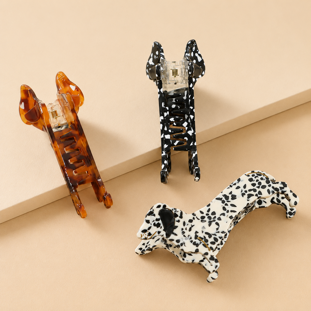 Dachshund Hair Clip - Dog Breed Hair Clip, Funny Hair Accessory - Gift Clip, Dachshund, Cellulose Acetate