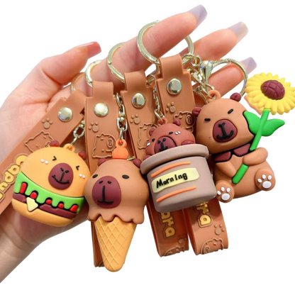 Cute Capybara Keychains – Kawaii Animal Bag Charms & Novelty Gifts