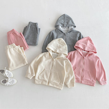 Personalized Kids’ Embroidered Hoodie & Jogger Set – Custom Name Toddler Tracksuit