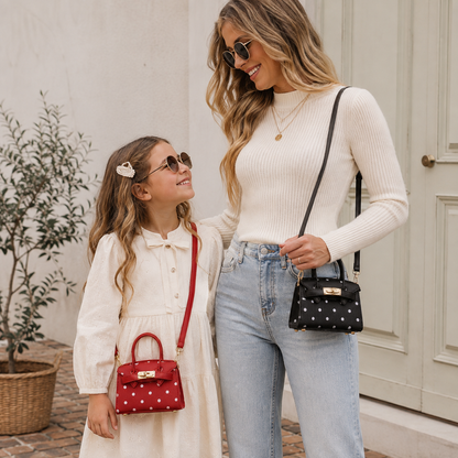 Mini Polka Dot Crossbody Bag – Kids & Mommy Purse