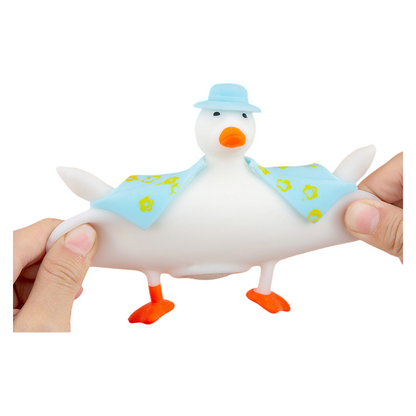 Dress-Up Duck Squishy Stress Relief Toy Box Set – 12pcs Removable Outfit Ducks