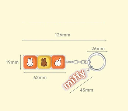Rabbit Pop Button Keycap Charm Keychain Blind Box Decompression Fidget Toy Set