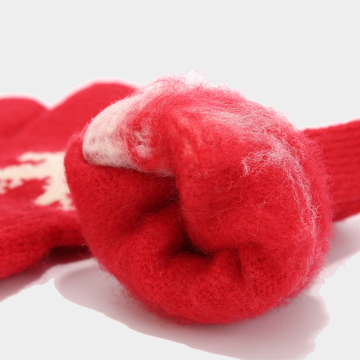 Christmas Reindeer Hat, Scarf & Gloves 3-Piece Set for Adults & Kids – Matching Family Knit Winter Accessories