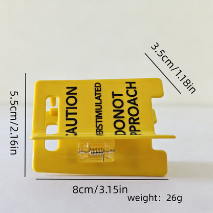 Caution Statement Claw Hair Clip – Oversized Yellow Hair Claw