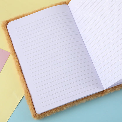 Labubu Embroidery Plush Sequins Notebook Candy Color Diary for Kids Students & Office Notes