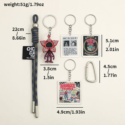 Stranger Things–Inspired Bag Charm Key Chain