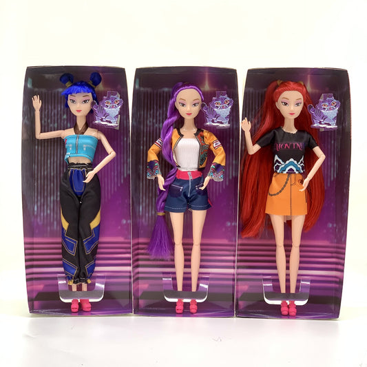 Kpop Demon Hunters Dolls Rumi Mira & Zoey Vinyl Figures Collectible Toy