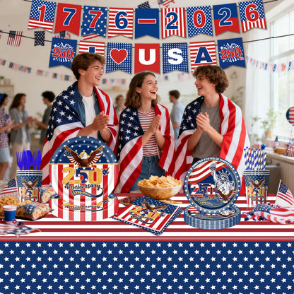 4th Of July Party Supplies Themed Tableware and Decorations