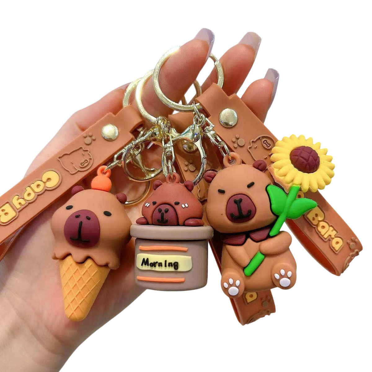 Cute Capybara Keychains – Kawaii Animal Bag Charms & Novelty Gifts