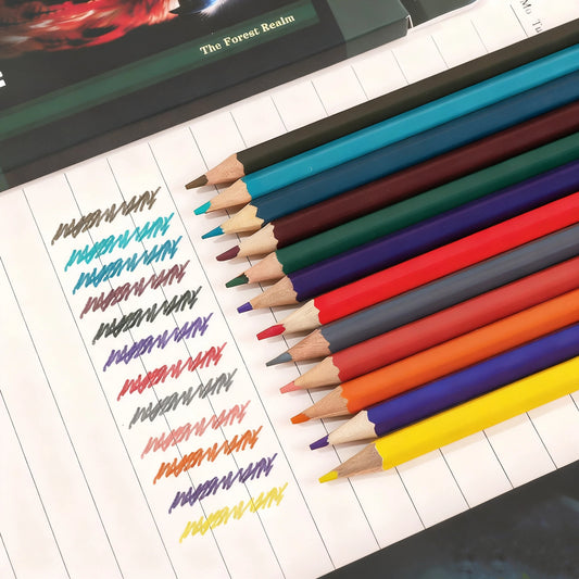 K-Pop Demon Hunter Cartoon 12-Color Colored Pencils Set – Oil-Based Drawing Pencils Kids Art & Office Supplies
