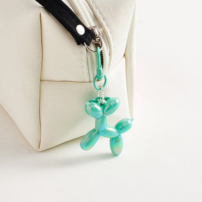 Colorful Resin Balloon Dog Bag Charm Keychain Trendy Acrylic Style Accessory for Bags, Keys & Gifts