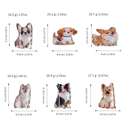 Cute Animal Hair Claw Clips – Cat & Dog Hair Accessories for Women & Girls, Novelty Gift