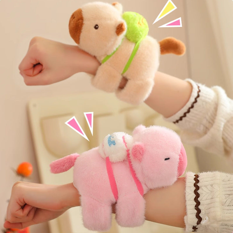 Plush Animal Slap Bracelets – Capybara, Panda & More