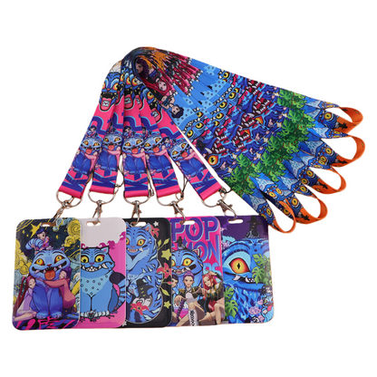K-POP Demon Hunters Phone Lanyard Polyester Neck Strap ID Badge Holder Card Keychain