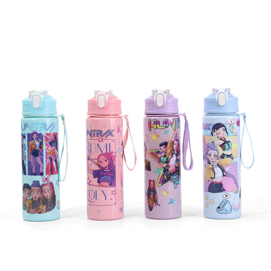 K-POP Demon Hunter Kid’s Straw Water Cup Portable Plastic Drinking Bottle 24Oz