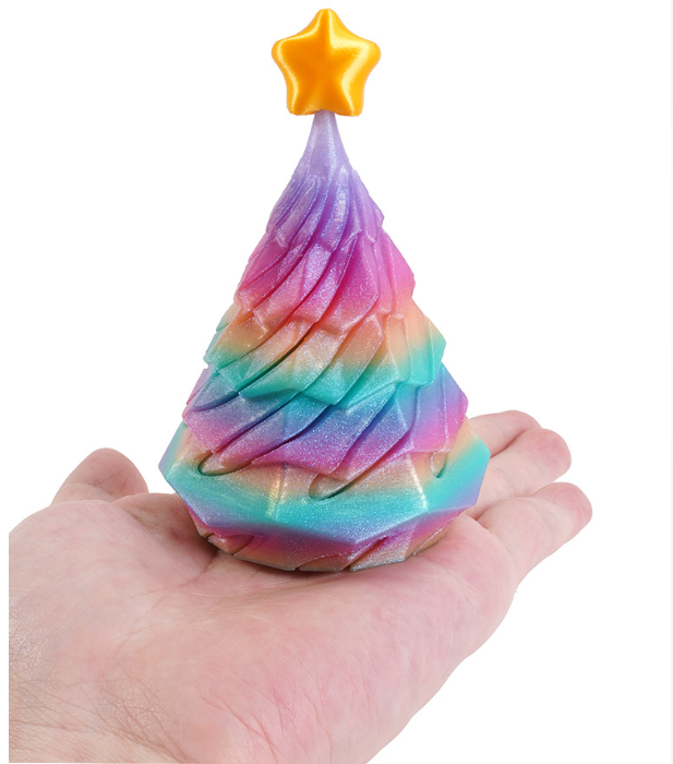3D Printed Impossible Christmas Tree Fidget Toy – Stress Relief Holiday Desk Decor