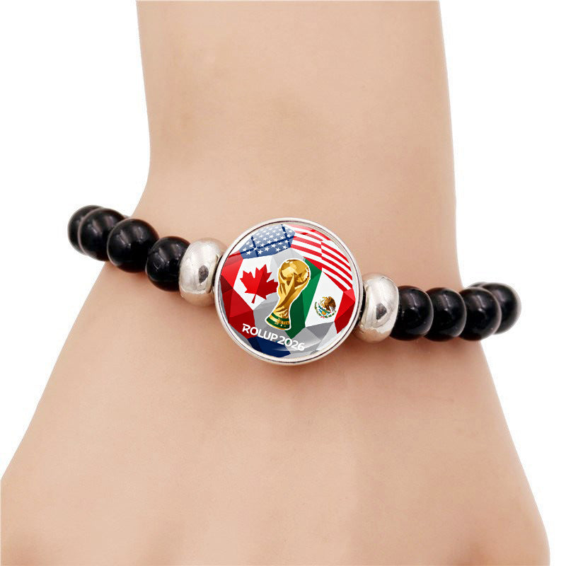 2026 FIFA World Cup Beaded Bracelet Jewelry Trendy Fan Accessory