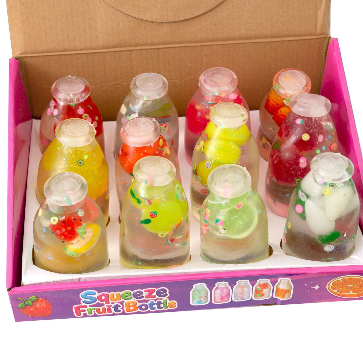 Drift Bottle Squishy Stress Relief Toy Box Set – Soft Taffy-Like Texture