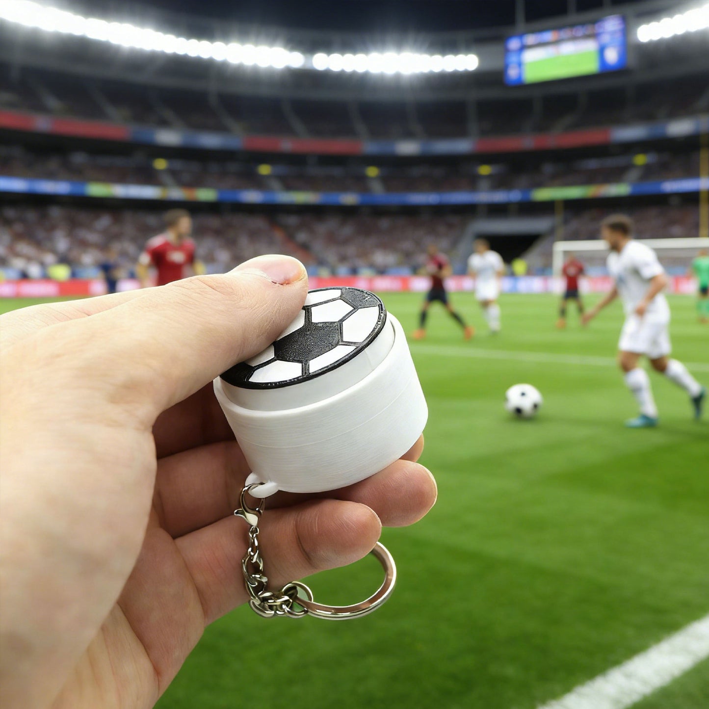 3D Printed Clicker Ball Keychain Stress Relief Fidget Pendant