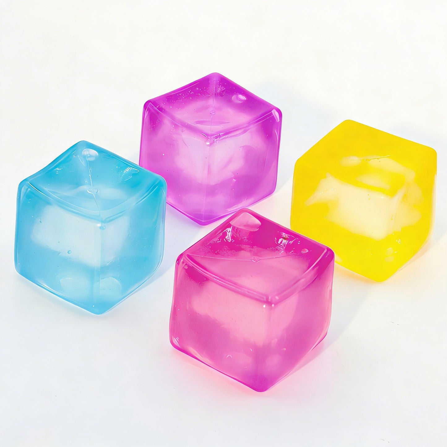 Nice Cube Translucent Colors Slow Rising Stress Relief Squeeze Toy Boxed Set