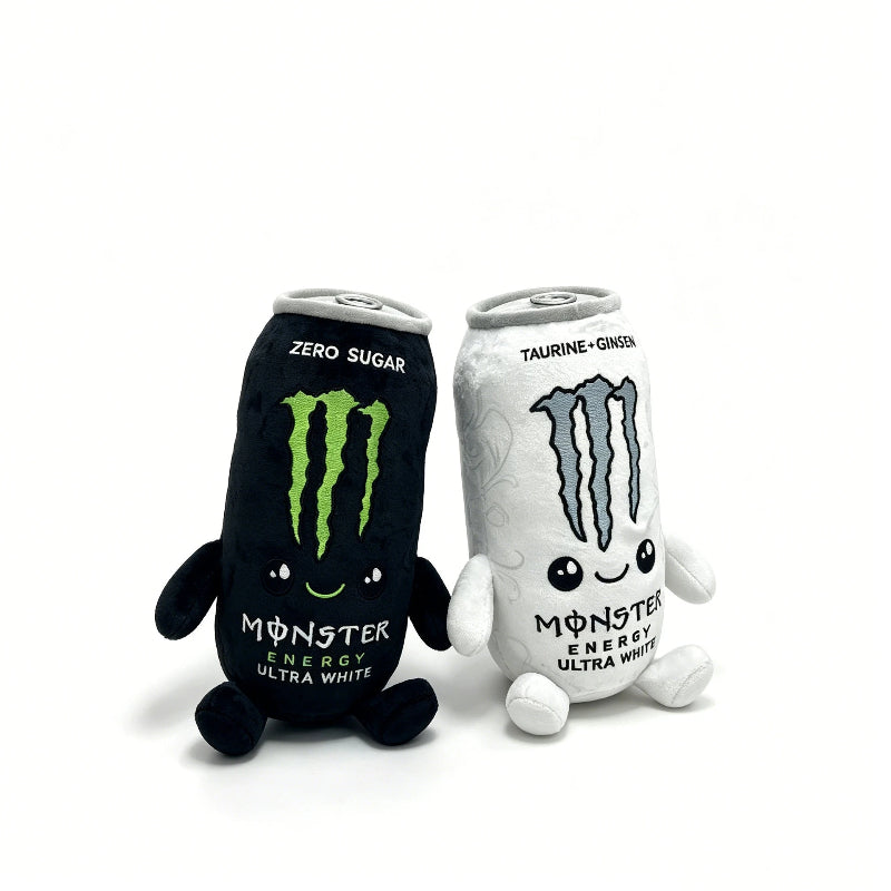 Cute Energy Drink Can Plush Toys & Keychains – Smiling Stuffed Dolls, Bag Charms & Fun Gifts