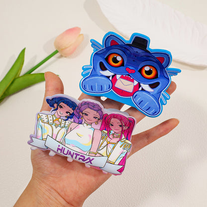 K-Pop Demon Hunters Acrylic Hair Claw Clip for Girls – Trendy Fan Merch Accessory