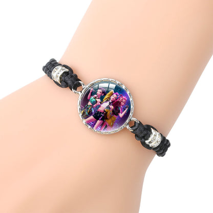 K-POP Demon Hunters Series Bracelet Set Creative Charm Braided Adjustable Bracelets