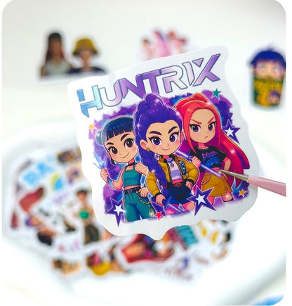 K-Pop Demon Hunters Cartoon Stickers Box Set, Creative Kids Stickers for Journals and DIY Crafts