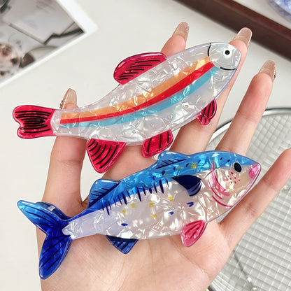 Fish Hair Clip Claw Ocean-Inspired Hair Barrette Statement Hair Accessory for Women & Girls