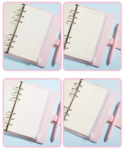 Holographic Cover Demon Hunter Binder Notebook Magnetic Closure Hardcover Journal