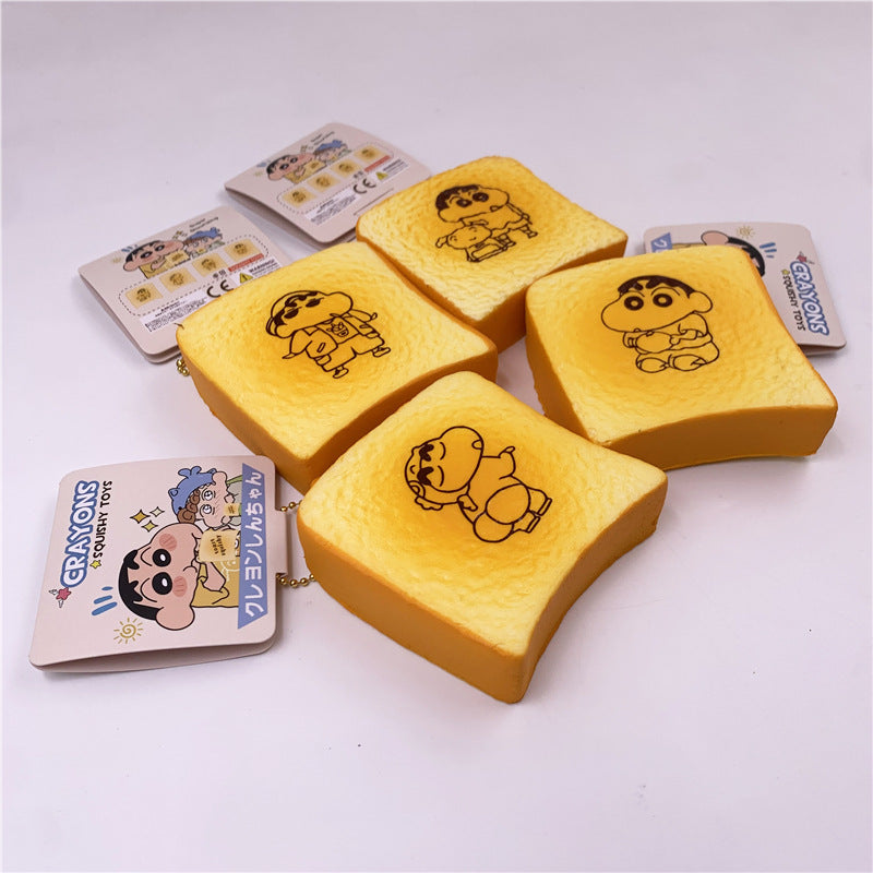 Anime Style  Capybara Toast Bread PU Squishy Slow Rising Stress Toy