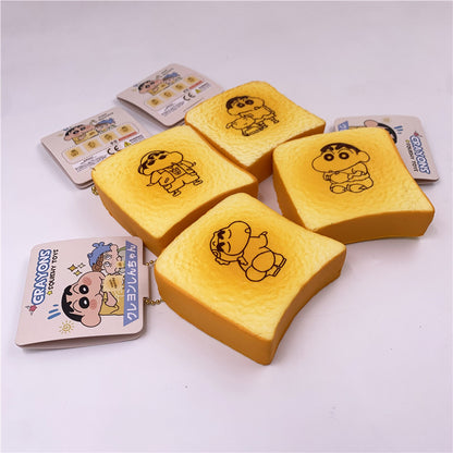 Anime Style  Capybara Toast Bread PU Squishy Slow Rising Stress Toy