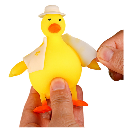 Dress-Up Duck Squishy Stress Relief Toy Box Set – 12pcs Removable Outfit Ducks