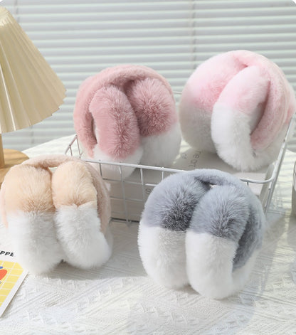 Winter Fuzzy Ear Muffs Warm Plush Earmuffs for Cold Weather Cozy Frost-Proof Ear Warmers