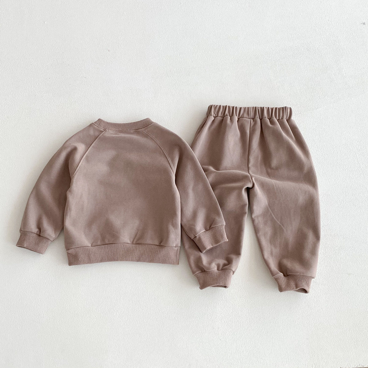 Personalized Boys Cotton Sweatshirt & Jogger Set – Custom Name Embroidery Kids Outfit