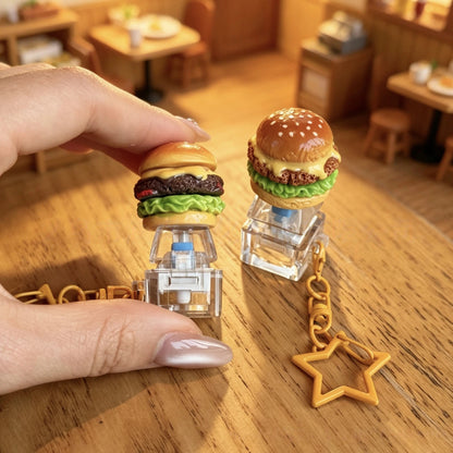 Cute Resin Food Fidget Keychain Hanging Charm
