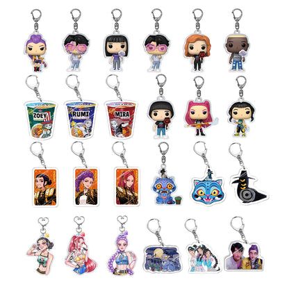 K-Pop Demon Hunters Christmas Advent Calendar Blind Box – Acrylic Car Keychain Ornament