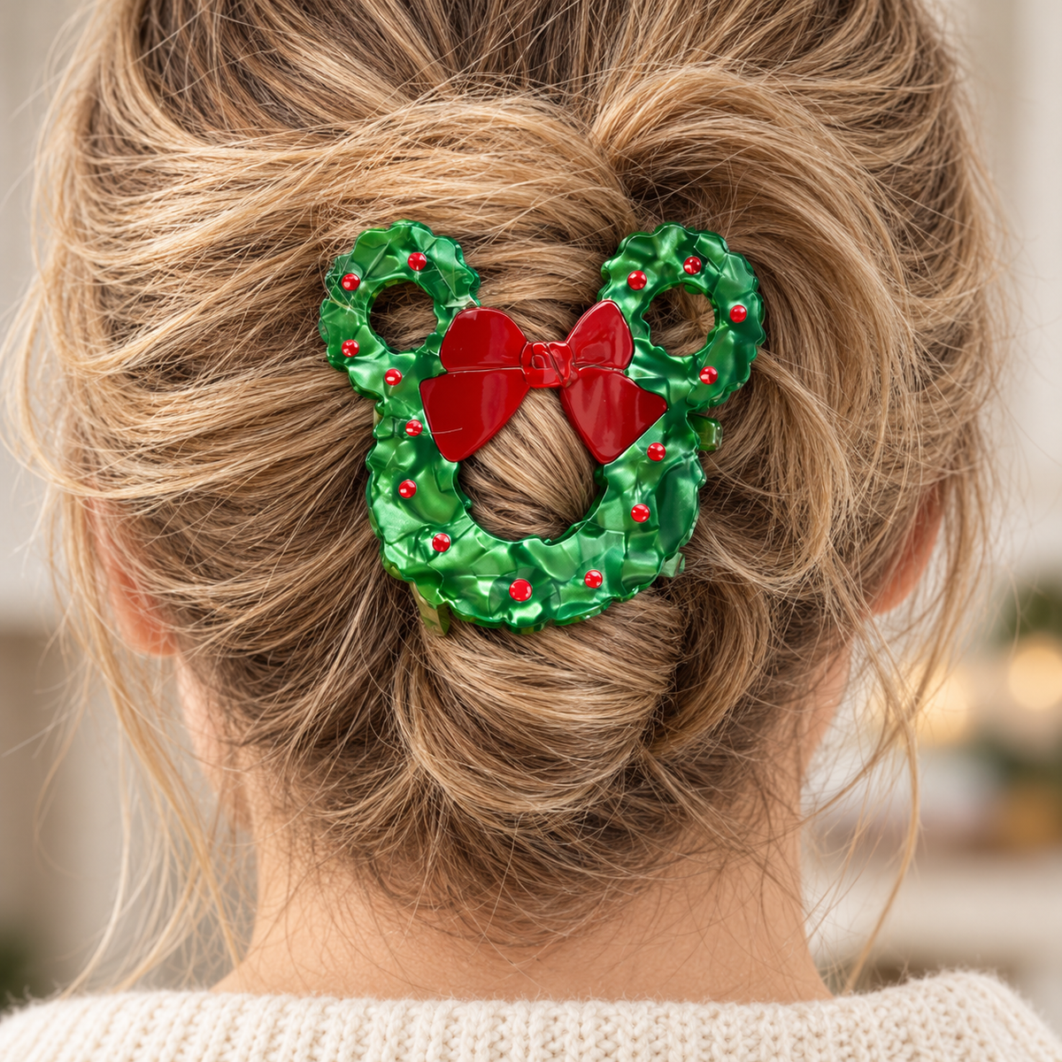 Acetate Hair Claw Clips – Christmas Wreath, Santa Hat, Holiday Truck & Colorful Fish Styles, Everyday Hair Accessories & Gifts