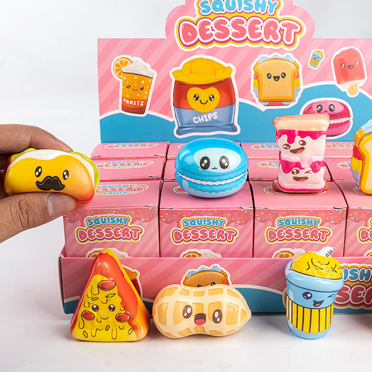 Funny Squishy Toy Blind Box Display – 12-Piece Set, Kids Fidget Toys & Collectible Figures