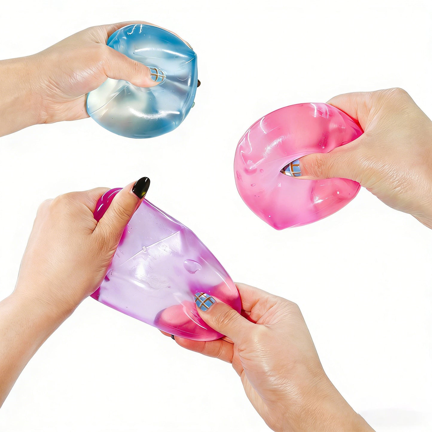 Nice Cube Translucent Colors Slow Rising Stress Relief Squeeze Toy Boxed Set
