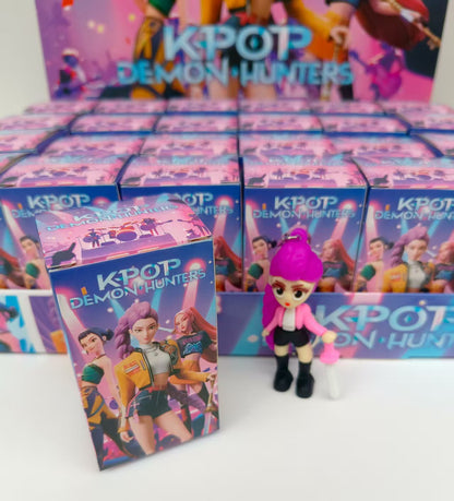 KPOP Demon Hunter Girl Group Advent Calendar 24pcs Blind Box Silicone Keychain Set