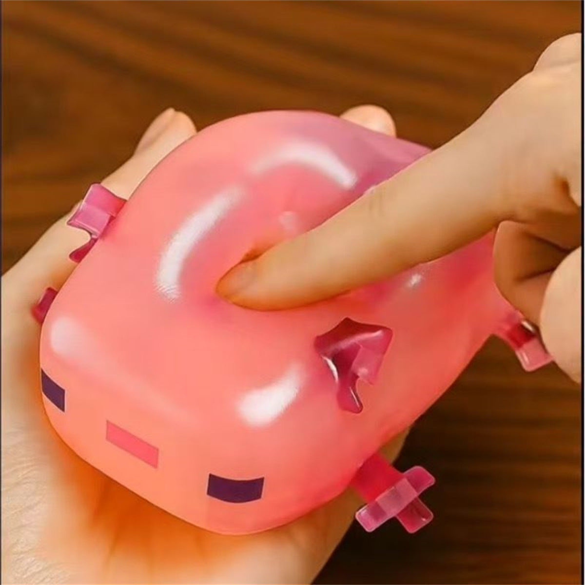 Clear Axolotl Squishy Soft Squeeze Stress Relief Fidget Toy
