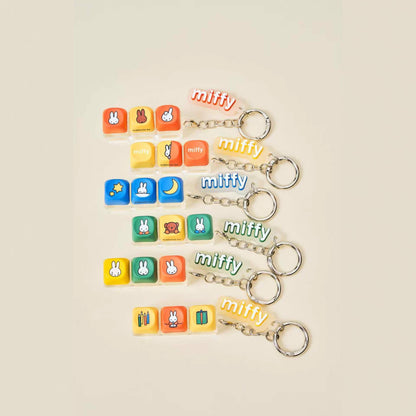 Rabbit Pop Button Keycap Charm Keychain Blind Box Decompression Fidget Toy Set