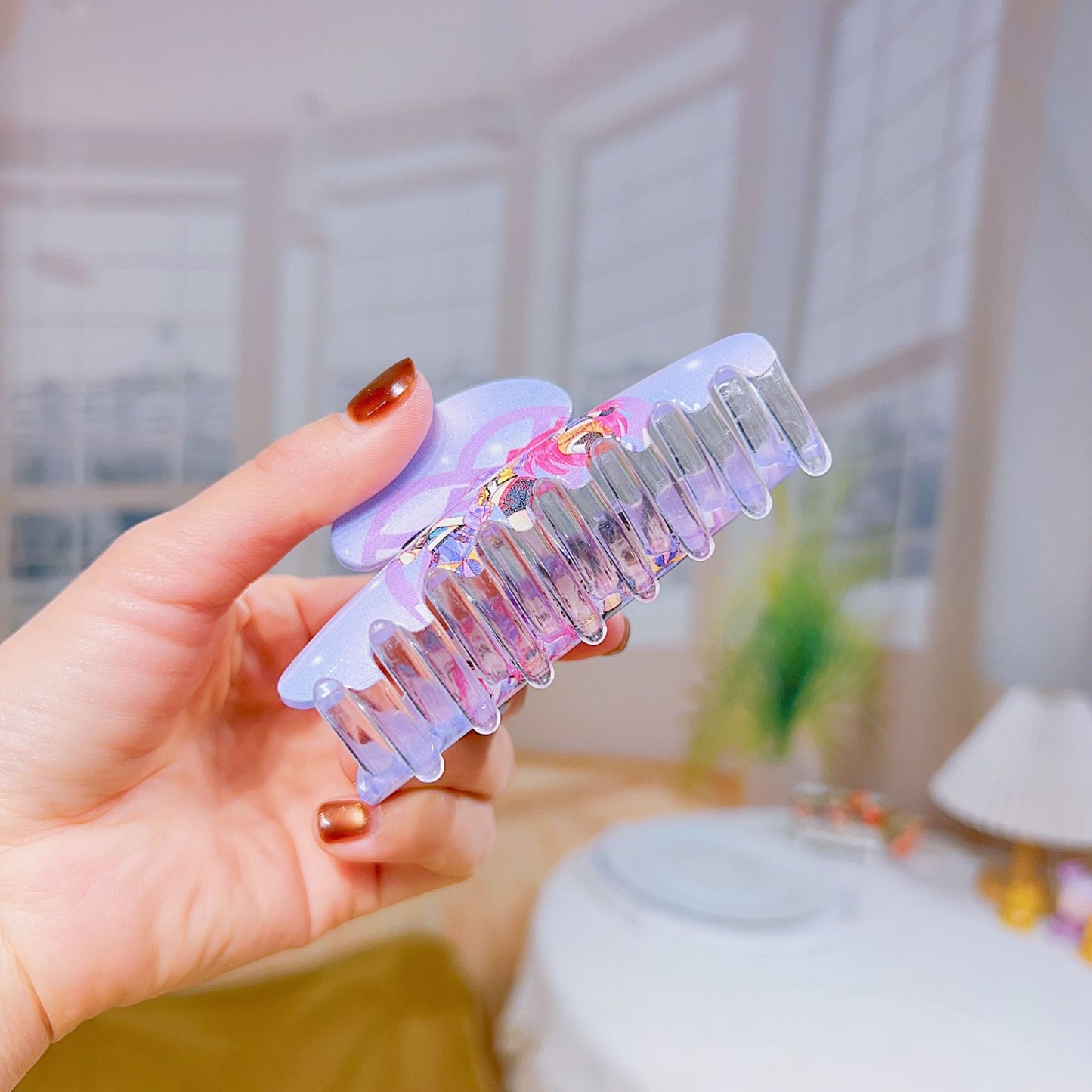 New K-Pop Demon Hunters Plastic Barrettes Hair Claw Clip Trendy Fan Merch Accessory